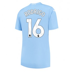 Manchester City Rodri Hernandez #16 Koszulka Podstawowych Kobiety 2023-24 Krótki Rękaw